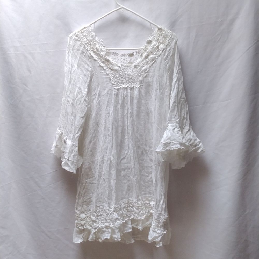 Marlaretto cotton and lace shirt